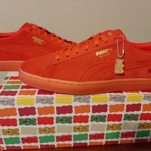 Puma Haribo Red Suede 10M w/Gummy Bear Charm NEW
